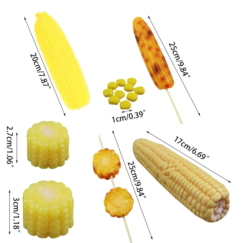 D0AD Artificial Corn Stick Simulation Vegetable Model Food Display Props for Hotel Dining Room Restaurant Store Shop