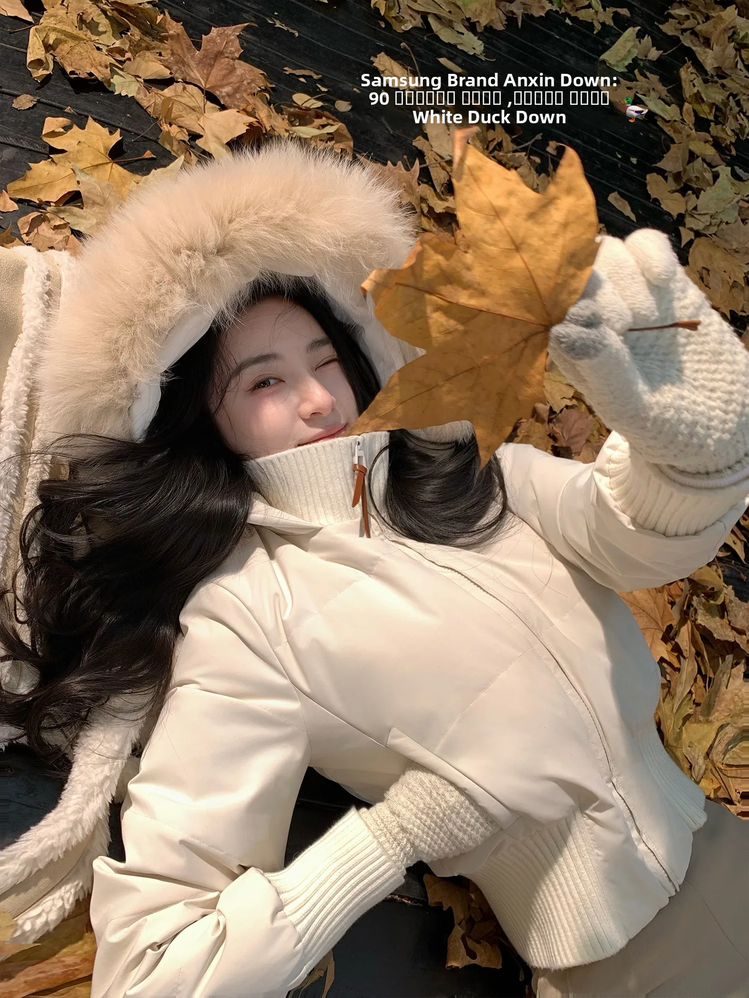 

Белая женская утепленная куртка с капюшоном и меховым воротником, приталенная, с эффектом похудения, теплая верхняя одежда, повседневная, с высокой талией, длинными рукавами