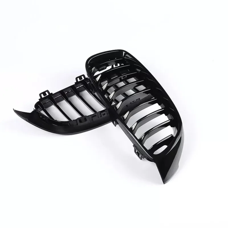 

Kidney Grille Pair Front For BMW M4 F32 F33 F36 F82 F83 Model Years 2014-2020 Glossy Black
