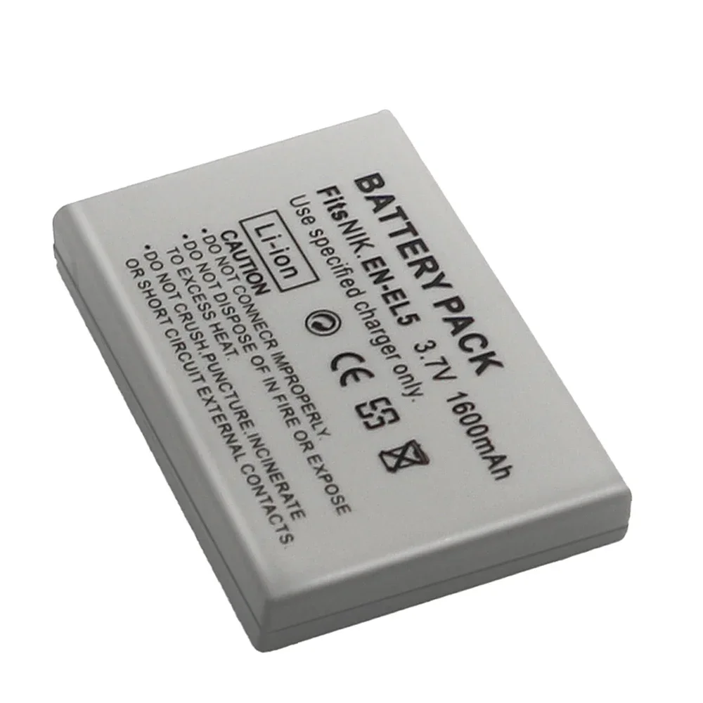 1600mAh EN-EL5 ENEL5 EL5 Batteries for Nikon Coolpix P530 P520 P510 P100 P5100 P5100 P5000 P6000 P90 P80 Camera Battery