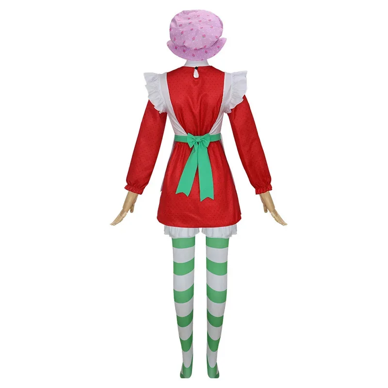 

Anime Cosplay Costume 1980 Classic Suit Women The World of Strawberry Shortcake Halloween Fancy Dress5;c,8'z,6.k;
