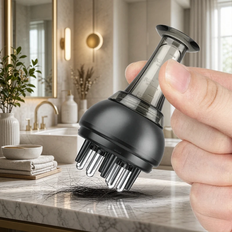 Minoxidil Scalp Applicator Roller Massage Comb for Non Foam Liquid Solution Serum Distribution Hair Root Care Home Use 두피 도포기