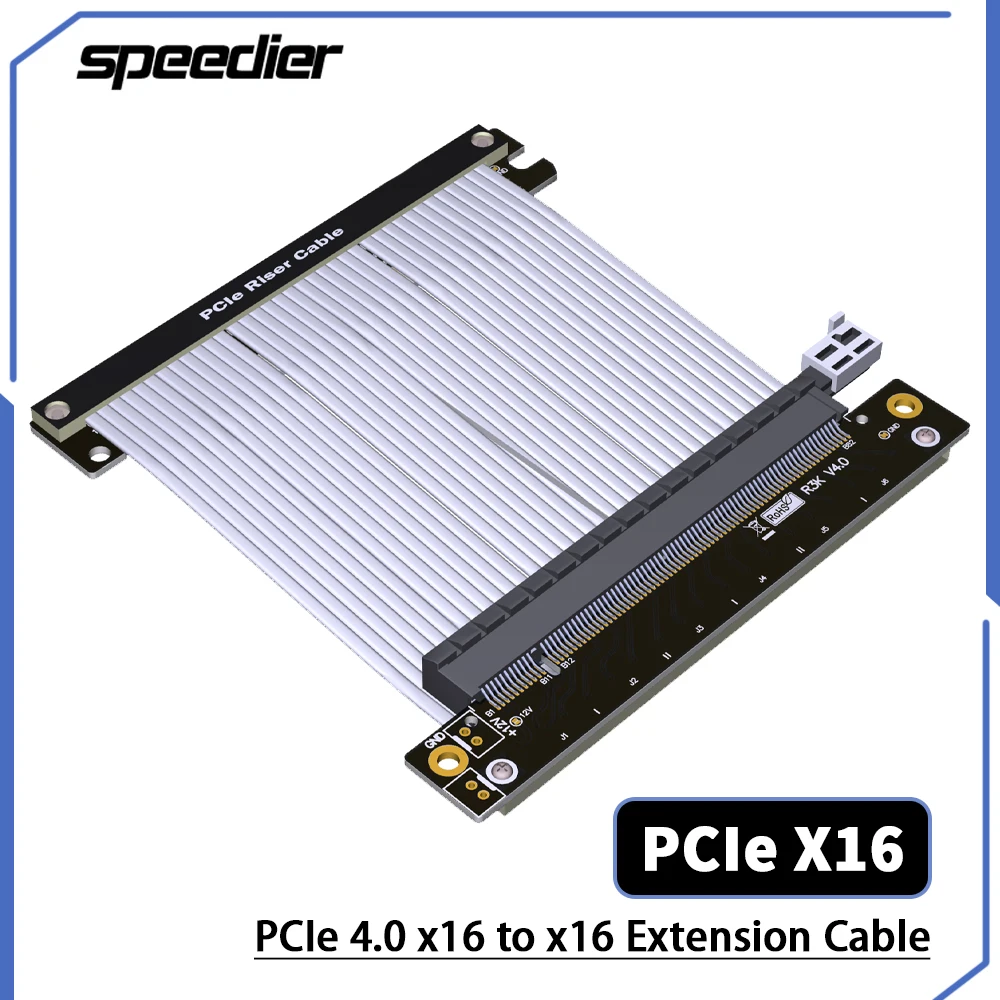 

Riser PCI Express 4.0 x16 Riser Cable High Speed Stable PCIe4.0 16x Riser Extender Single Reverse Compatibility For ITX