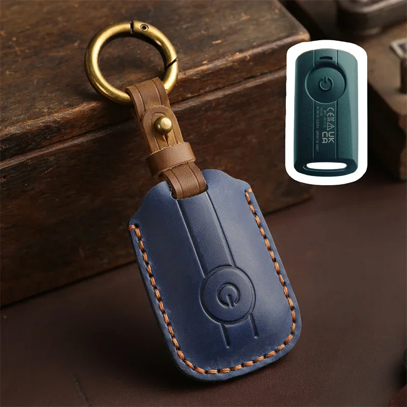 

1pc Leather Remote Key Cover Case Keychain For YAMAHA XMax 125 250 309 300 400 Tricity 2020 2021 2022 NMAX 125 Tmax Tech Max