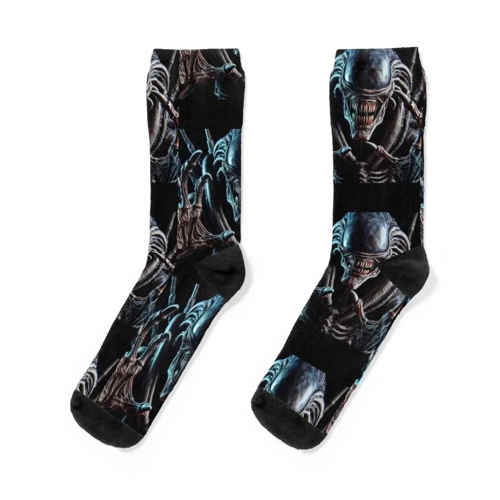 

Xenomorph Socks funny gift custom japanese fashion short Socks Man Women's