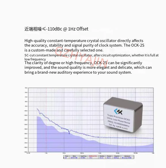 Lhyオーディオ水晶発振器、高精度、超低相、ノイズ、一定温度、scカット、ocxo、OCK-2S、10mhz