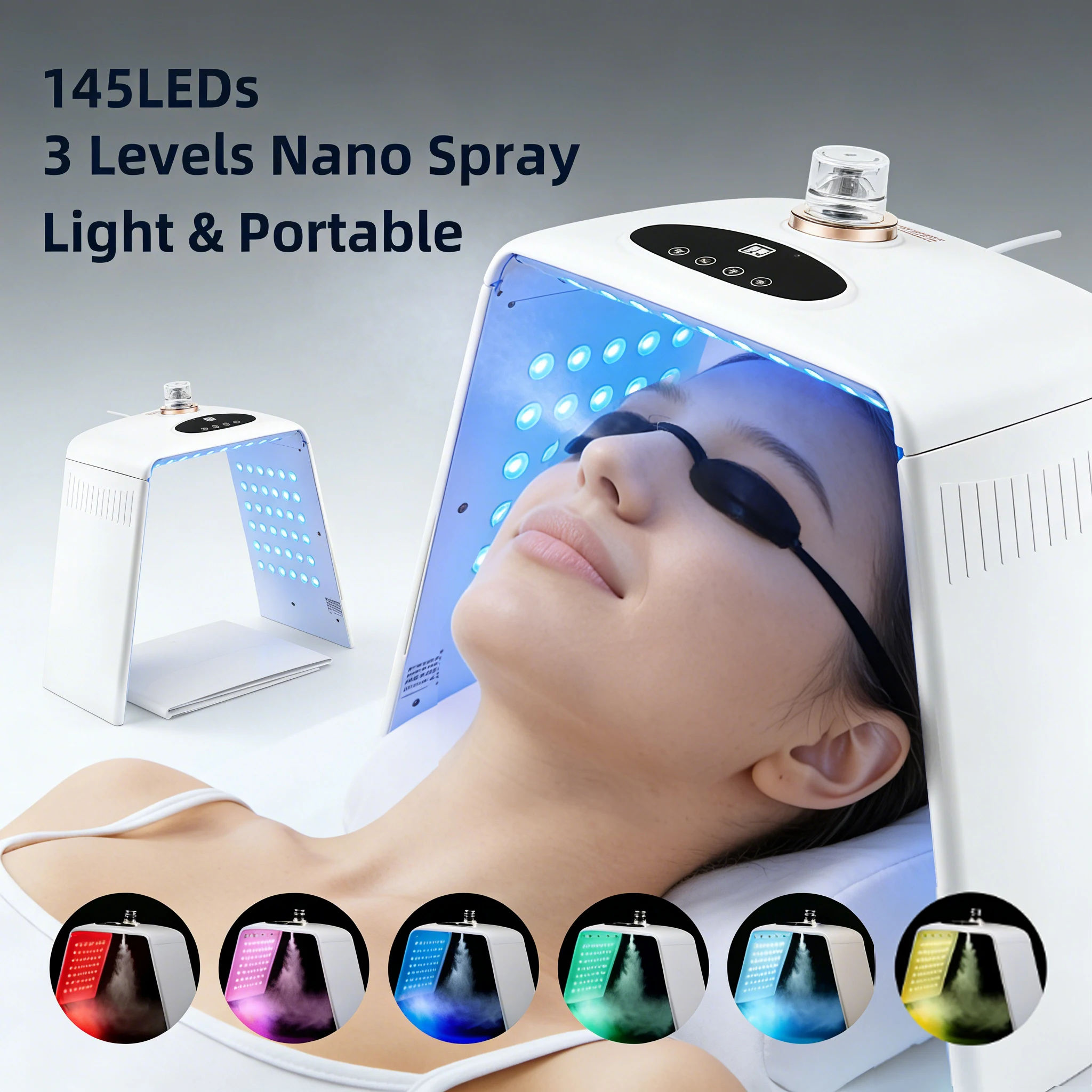 

Многофункциональная LED-маска для лица и тела (7 цветов) для увлажнения и омоложения кожи, для салонов, СПА и домашнего использования, складное оборудование для ухода за кожей