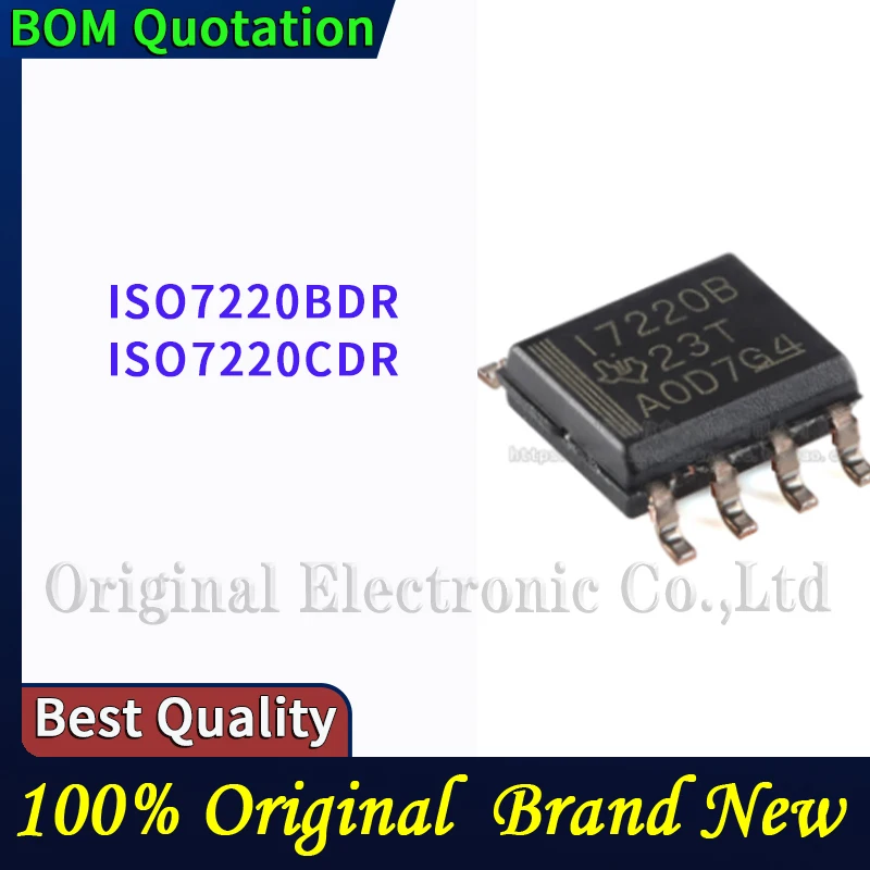 10pcs/lot ISO7220BDR ISO7220CDR  plastic casing Original  In stock High quality