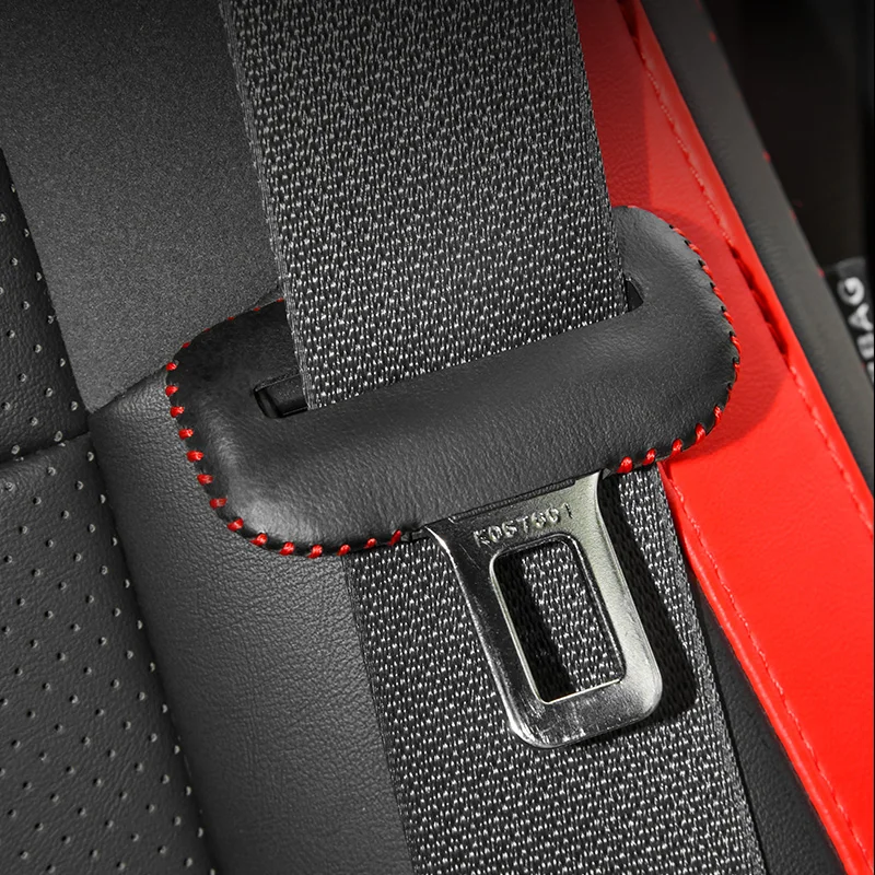 

For Toyota GR86 Subaru BRZ Car Seat Belt Buckle Clip Protector Interior Leather Anti-Scratch Cover Safety Accessories