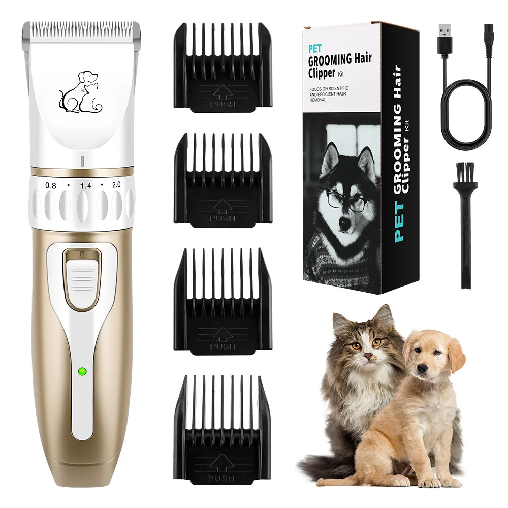 

HIENA Pet Hair Clipper Kit USB Charging Electric Hair Trimmer For Dog Cat Bunny Portable Pet Grooming Hair Cutting Machine New