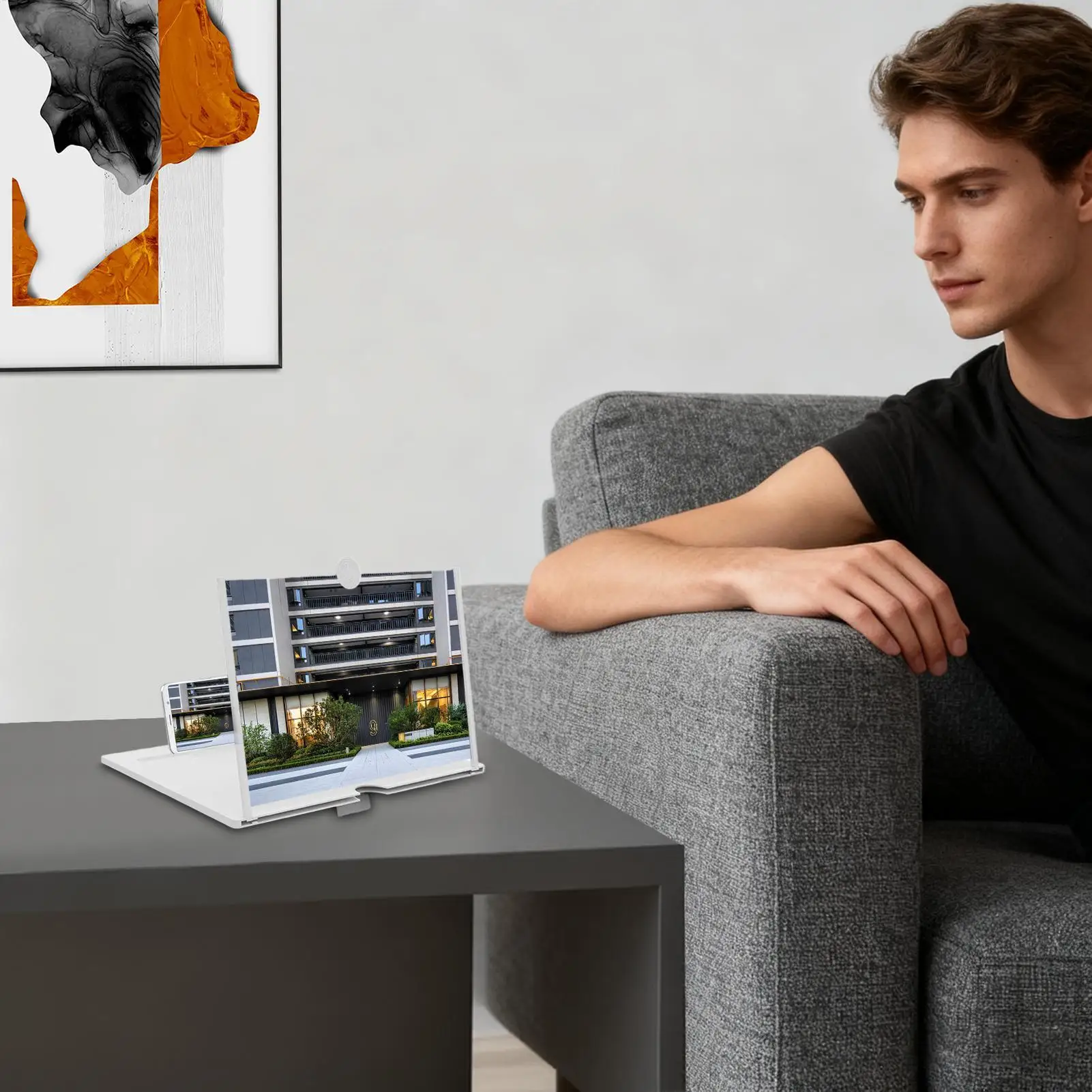 

Лупа для мобильного телефона HD, складной увеличитель, лупа для мобильного телефона, экран проектора для видео, киноигр, страница книги пожилых людей