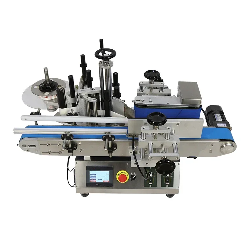 

Простая горизонтальная автоматическая этикетировочная машина MT-100 для косметической упаковки, пластиковая круглая стеклянная бутылка