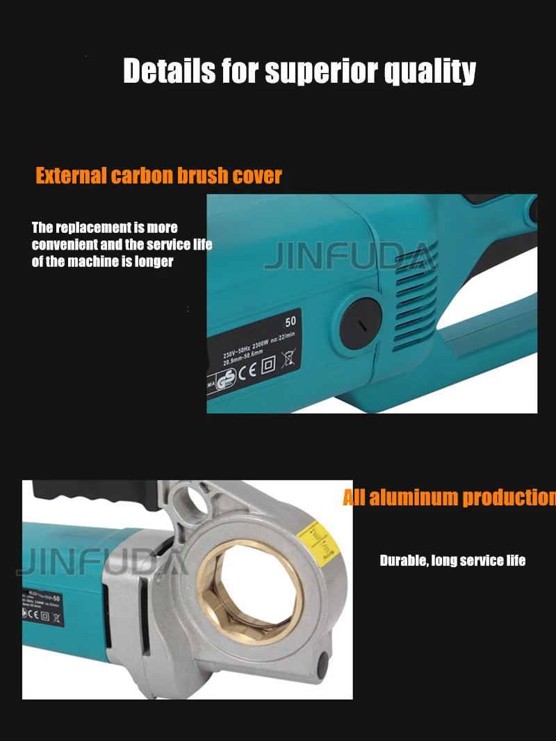 Light Weight ELectric Pipe Threading Machine for Construction Pipe Threader with 6 Dies