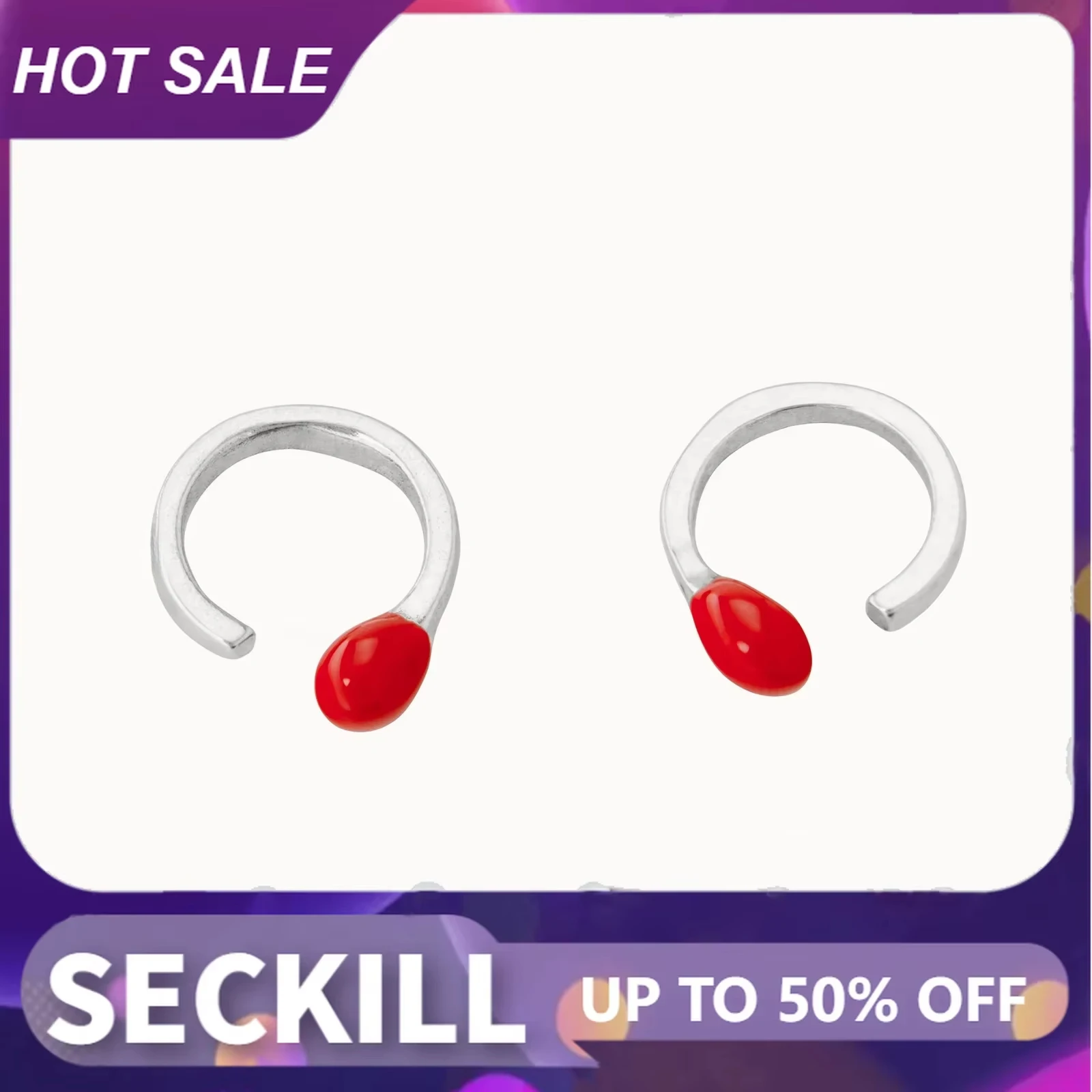 2025 AHAUNO Original New Product Spain Jewelry Fashion Versatile Simple and Popular Half Round Earrings Women's Festival Gift