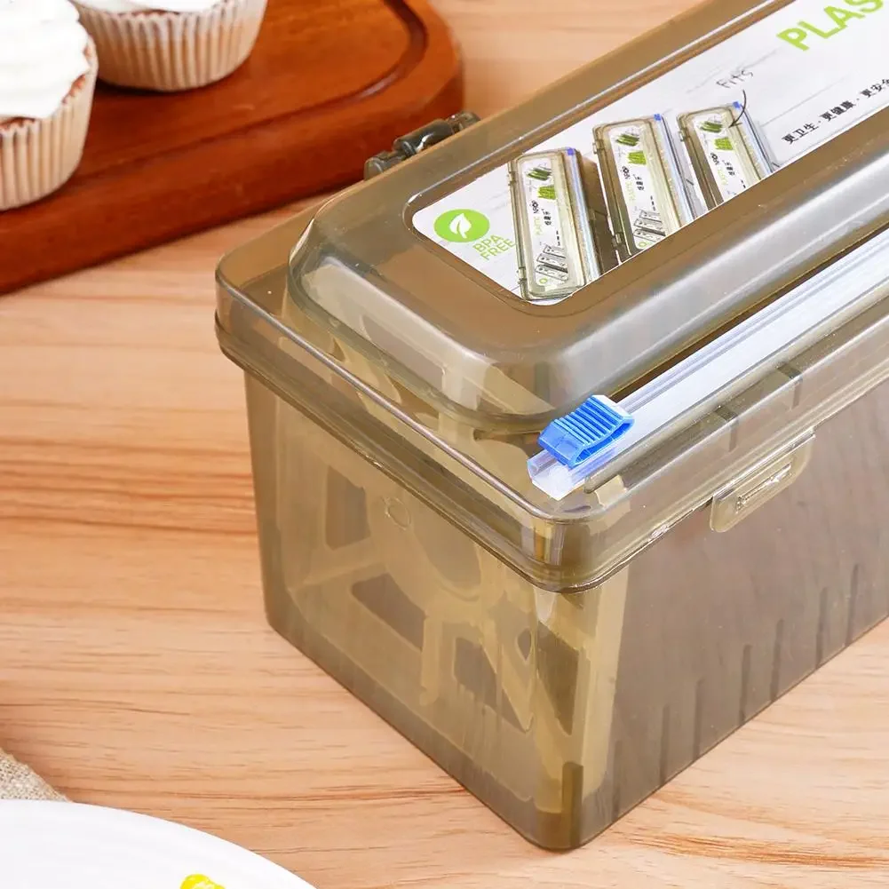 Plastic Food Cling Wrap Dispensers Foil Holder Kitchen Storage Accessories Utensils Aluminum Foil and Film Dispenser