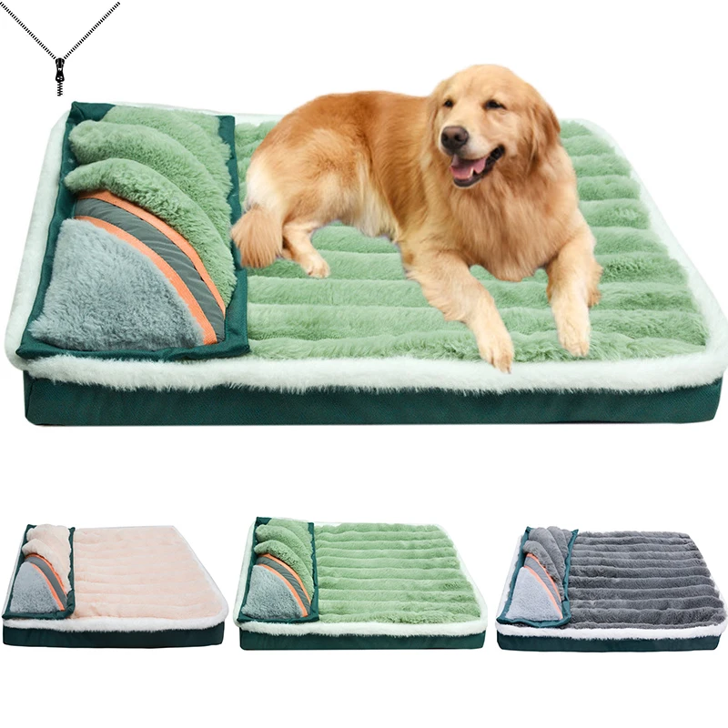 

Plush Pet Bed Soft Warm Kennel Pillow Small Medium Dog Soft Pet Nest For Dogs Washable House Lounger Bench Cat Puppy Kennel Mat