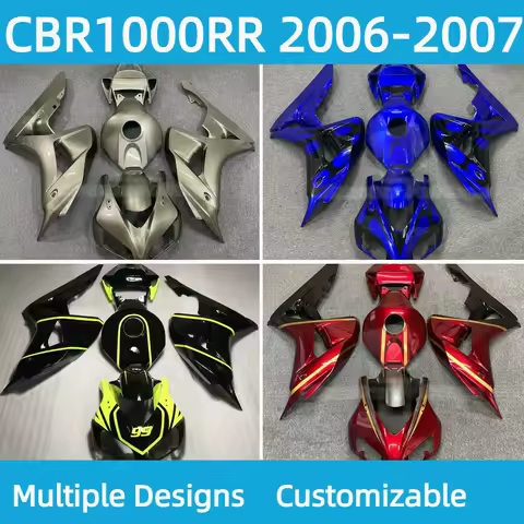 Motorcycle Bodywork Fairings CBR1000RR 2006 2007 Customizable Accessories Fairing Kit for HONDA CBR 1000RR 06 07