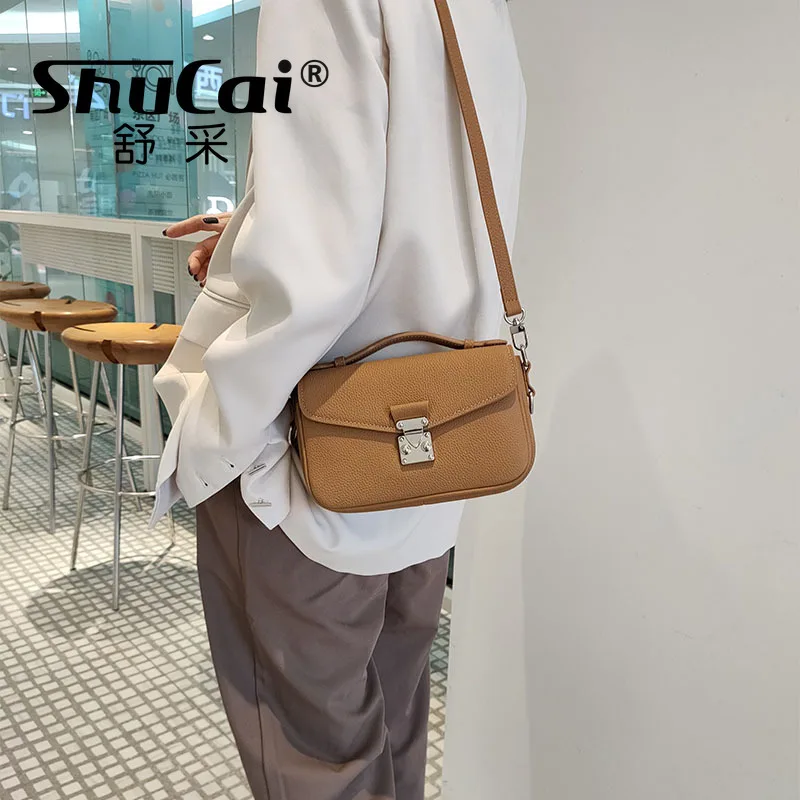 Chain Bag Versatile Fashion Commuter Handbag Single Shoulder Messenger Bag High Grade Genuine Leather Top Layer Bags for Women