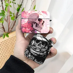 Fashion Colorful Skull AirPods Case Black Wireless Bluetooth Earphone Case for Apple Airpods 1 2 3 Pro 2 Protective Case
