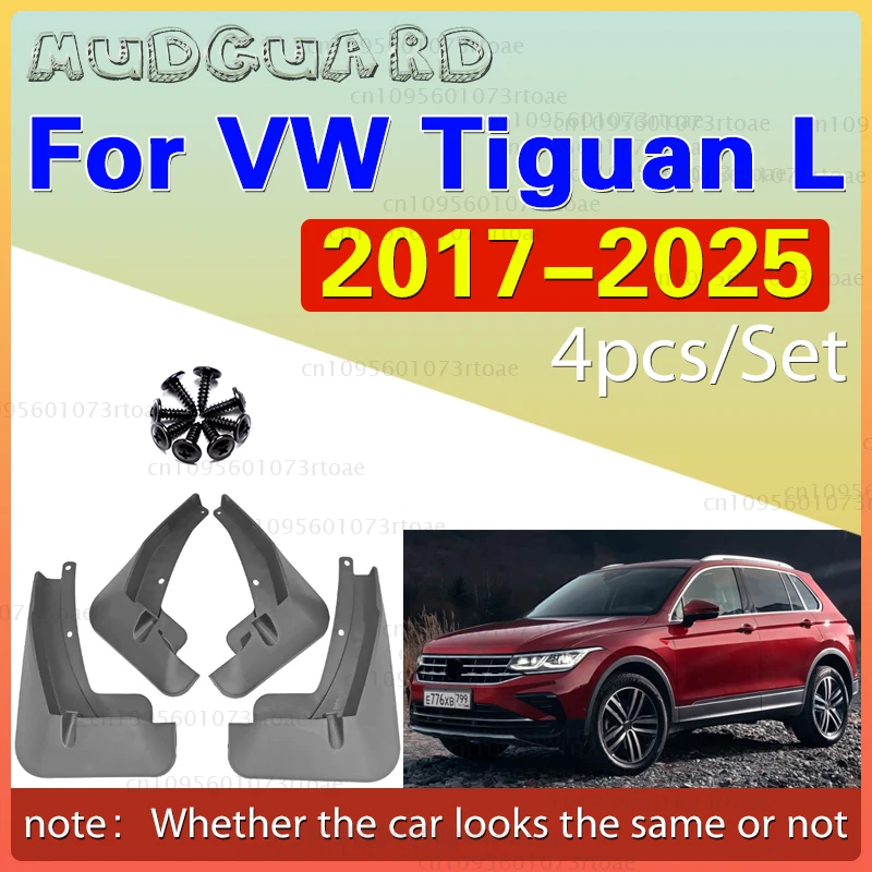 

Mudflaps Mudguards Fit for VW Volkswagen Tiguan L 2017-2025 Mudguards Tire Fenders Mud Flaps Wheel Guards Accessories 4x Tyre