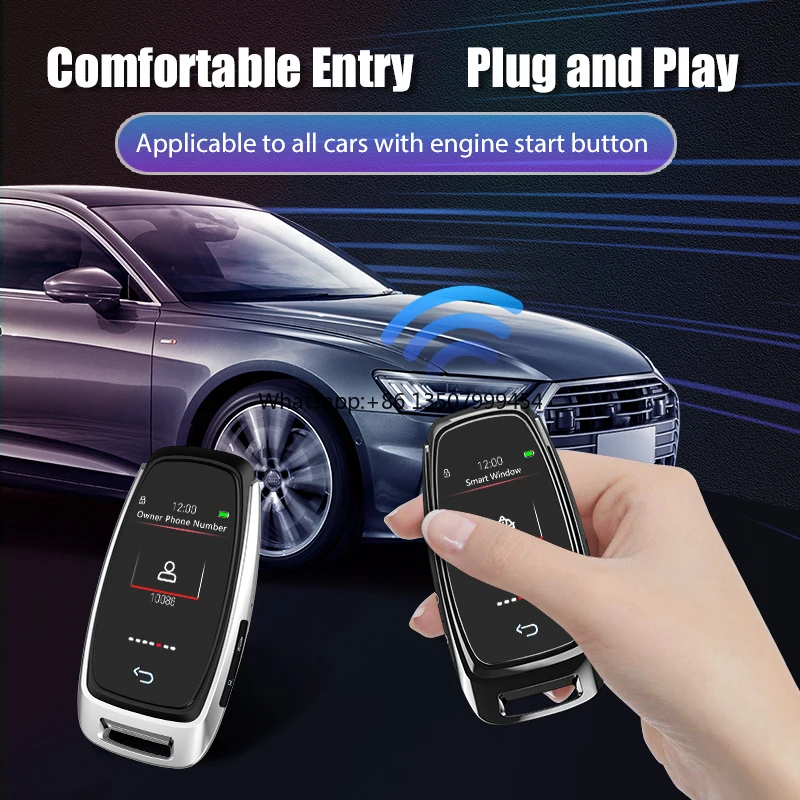 

Hot Selling Universal Touch Screen Smart Auto Key for Audi Car Smart Key LED Keyless Entry System