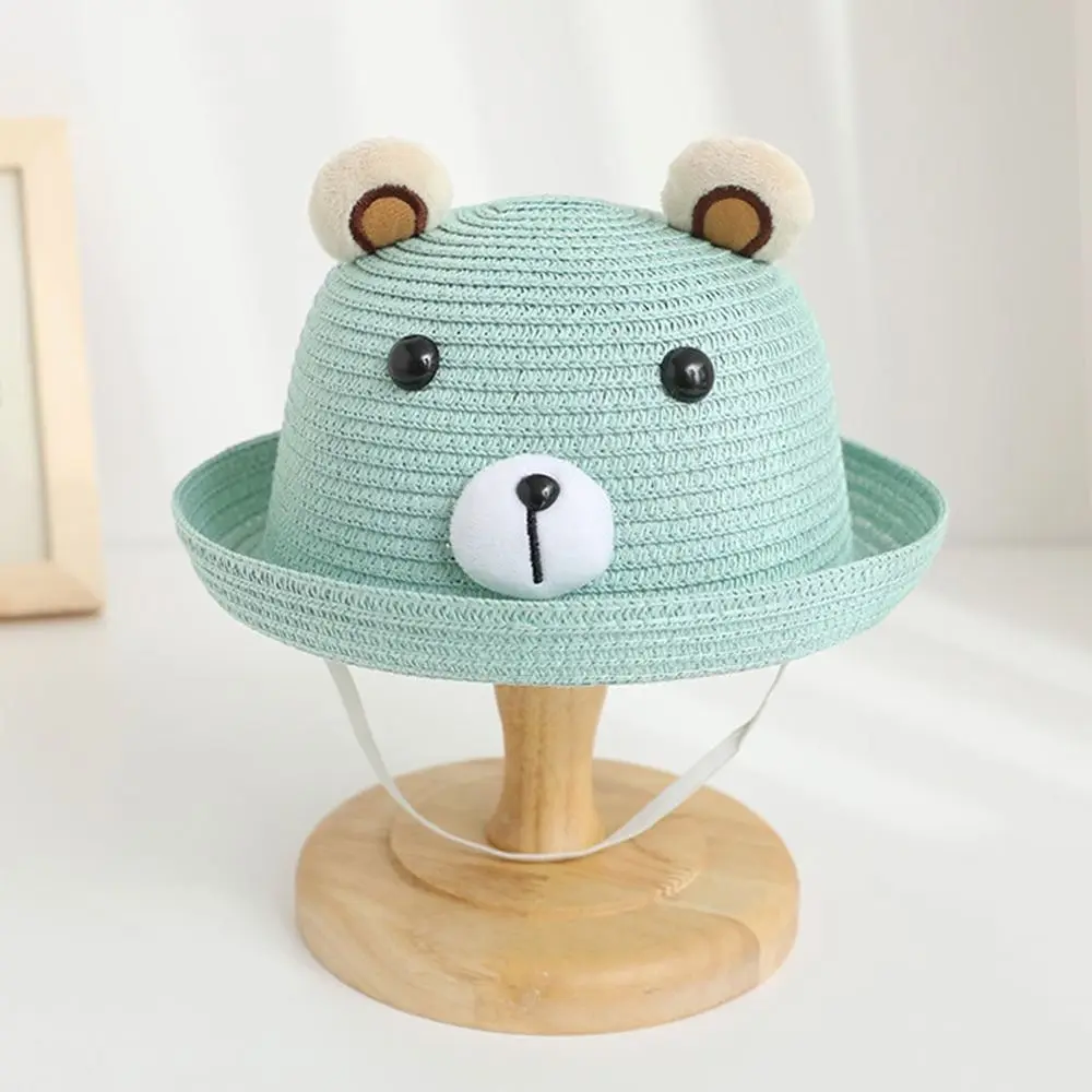 Outdoor Cute Kids Bucket Hat Breathable UV Protection Sun Cap Sunscreen Summer Straw Hat Children Boys Girls