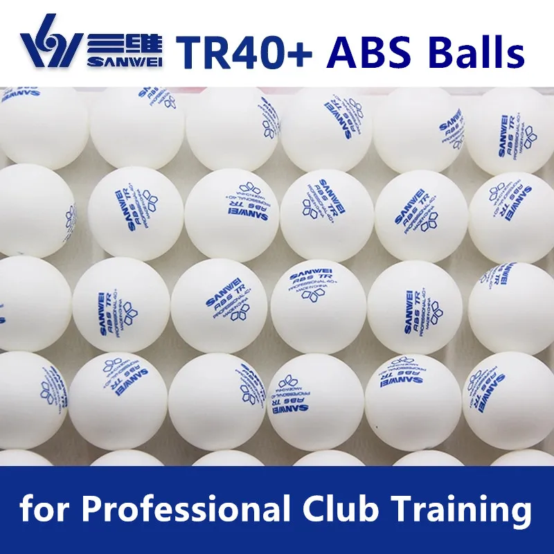 

Bestseller Table Tennis Training Balls SANWEI TR40+ ABS Plastic Ping Pong Balls for Professional Club Training