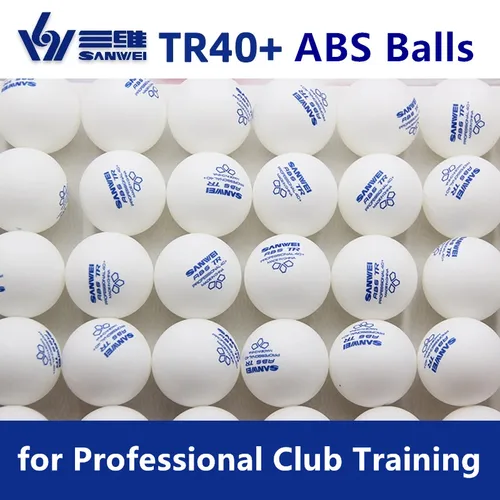 Imagen 1 del producto Pelotas de entrenamiento de tenis de mesa más vendidas SANWEI TR40 + pelotas de Ping Pong de plástico ABS para entrenamiento profesional de palos