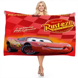 Lightning McQueen Car Pattern Towel 3D Digital Print Rectangular Soft and Comfortable Absorbant Bath Towel