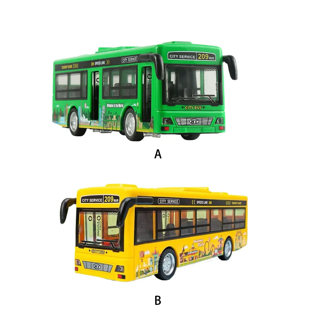 ABS Grote speelgoedbussen Te openen deuren Gedetailleerd onderhoudend spelen Grote kinderspeelgoed Gesimuleerde bus