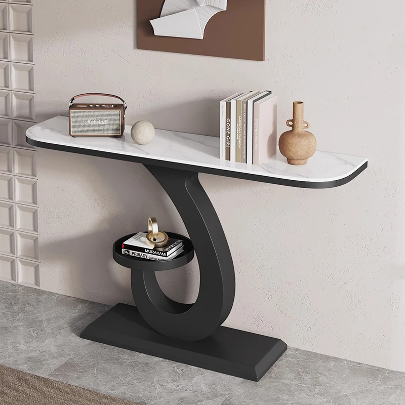 طاولات كونسول فاخرة بتصميم درج حديث ومداخل زخرفية لتخزين الطاولة وأثاث غرفة المعيشة