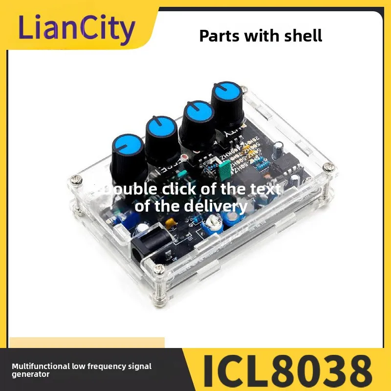 

Многофункциональный низкочастотный генератор сигналов ICL8038, DIY-набор, отдельные компоненты с корпусом, обновленная версия XR2206