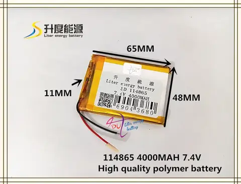 7.4V 4000mAh Lithium Battery for Power Bank Liter energy battery