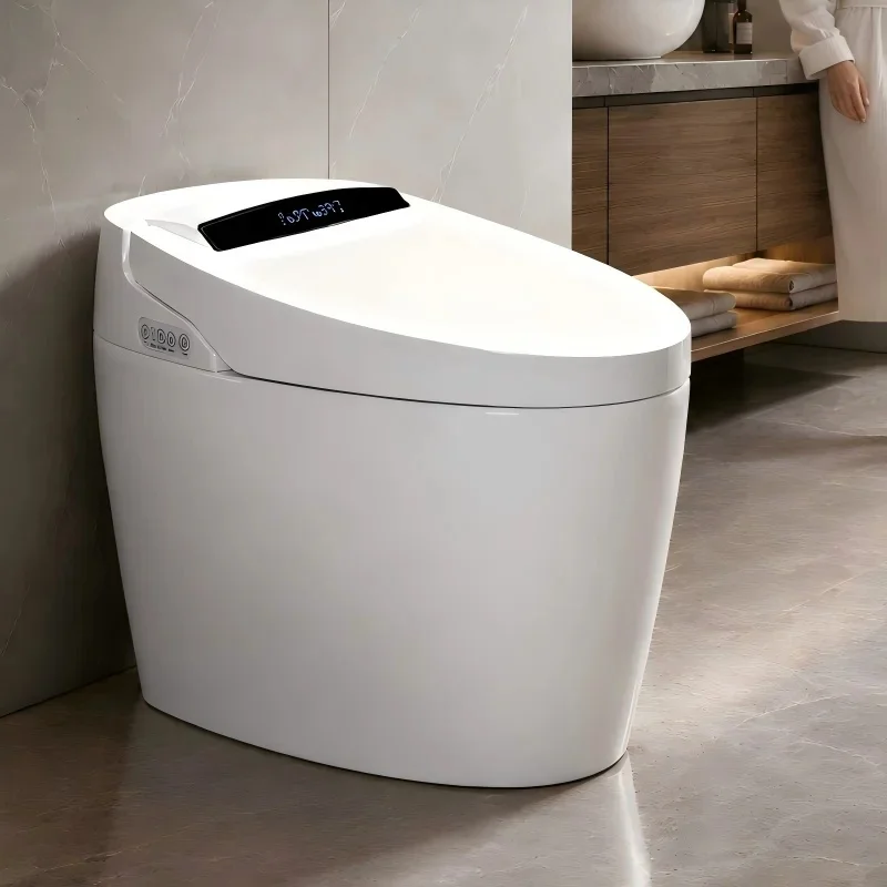 Modern Smart Toilet Bowl Auto Sensor Flush Intelligent Wc Electric Heating Electric One-piece Smart Toilets With Remote Control