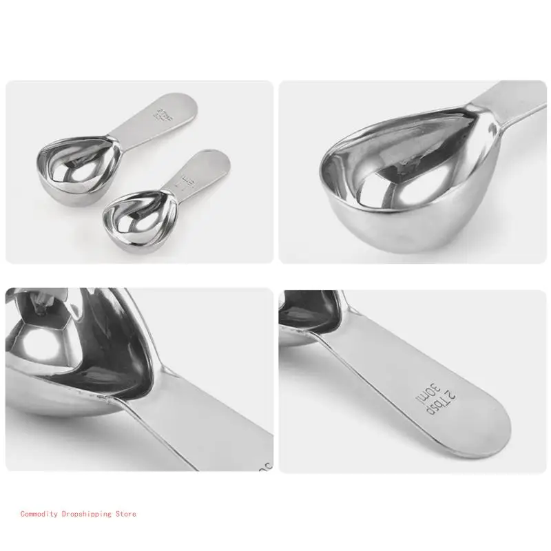 Short Hand Tablespoon Measuring Spoons, Comfortable Grip, 15 30ml