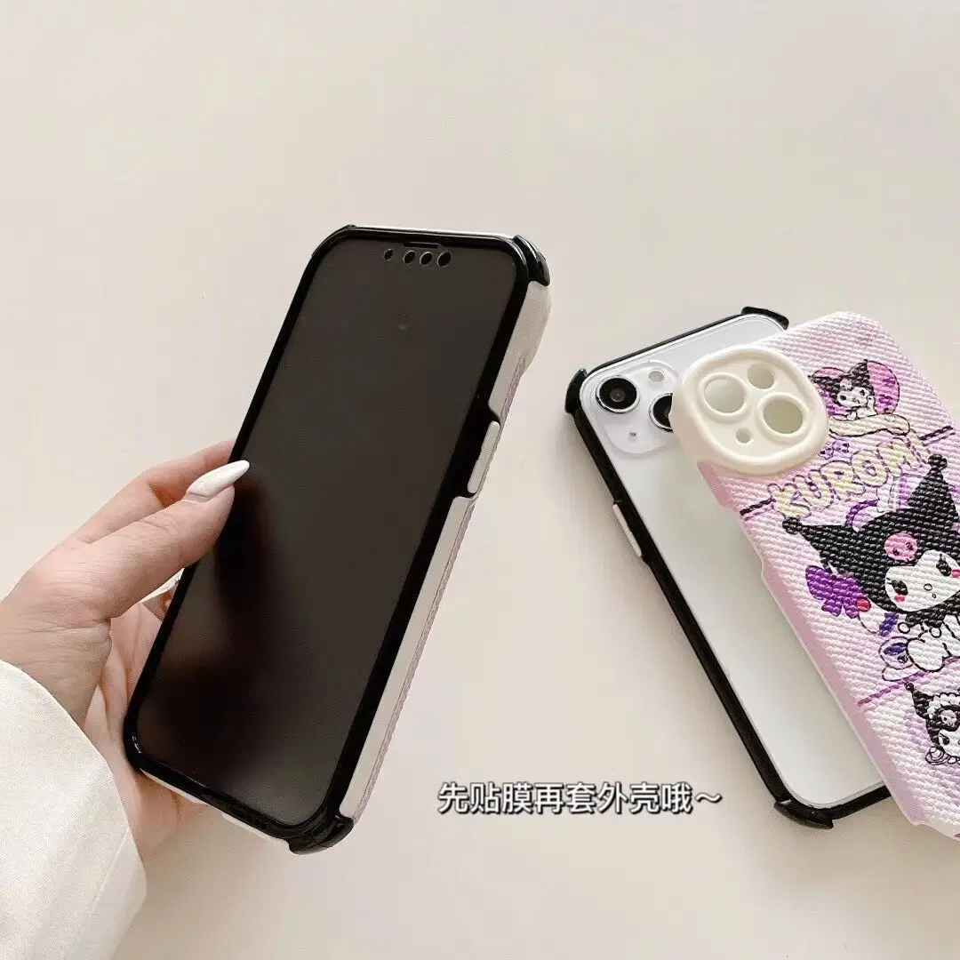 Sanrio Hello Kitty Kuromi My Melody Cinnamoroll IPhone 14plus Apple 11 Is Suitable for 12/13pro Max Mobile Phone Case