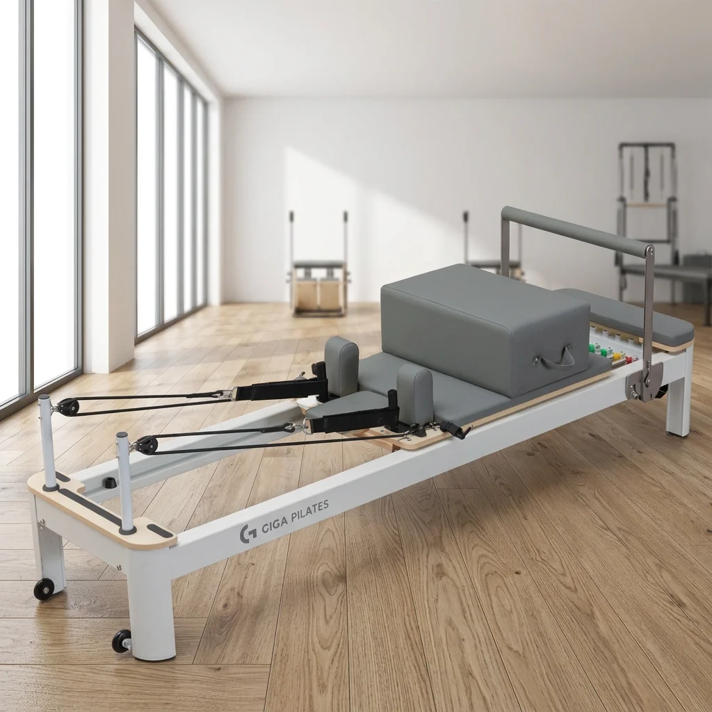 Aluminum Alloy Core Reformer Bed Easily Movable for Home Yoga and Pilates Studio Shaping Exercises