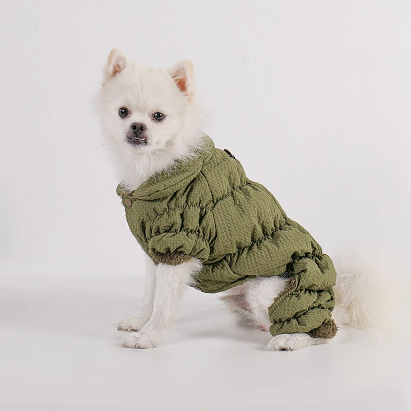 Winter Dog Clothes For Small Dogs Fleece Warm Dog Jacket Waterproof Pet Jumpsuit Coat Chihuahua Clothing Overalls Puppy Costume