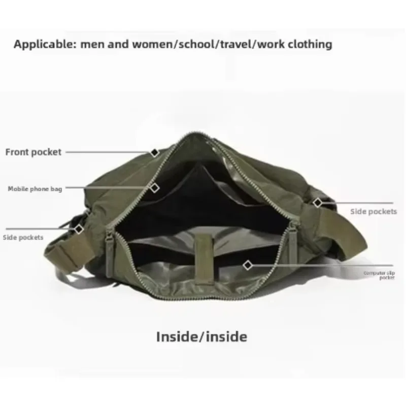Lässige Messenger-Taschen mit mehreren Fächern für Damen, modische Nylon-Umhängetasche, große Handtasche für Damen, Reisetasche, Einkaufstasche. – Detail 5