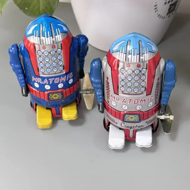 

Walking Robot Mechanical Wind Up Toy Funny Classic Collection Retro Clockwork Metal Tin Kids Christmas Brithday Gift
