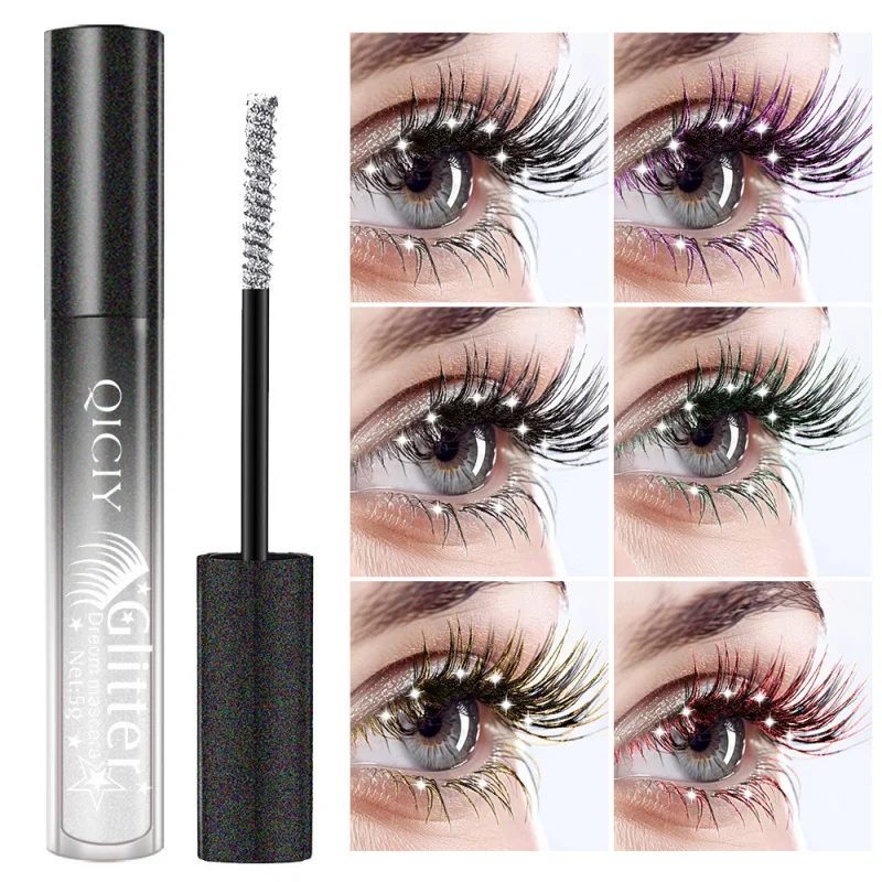 QICY Glitter Mascara: Waterproof, Long-lasting, and Intense Volume Dramatic Lashes