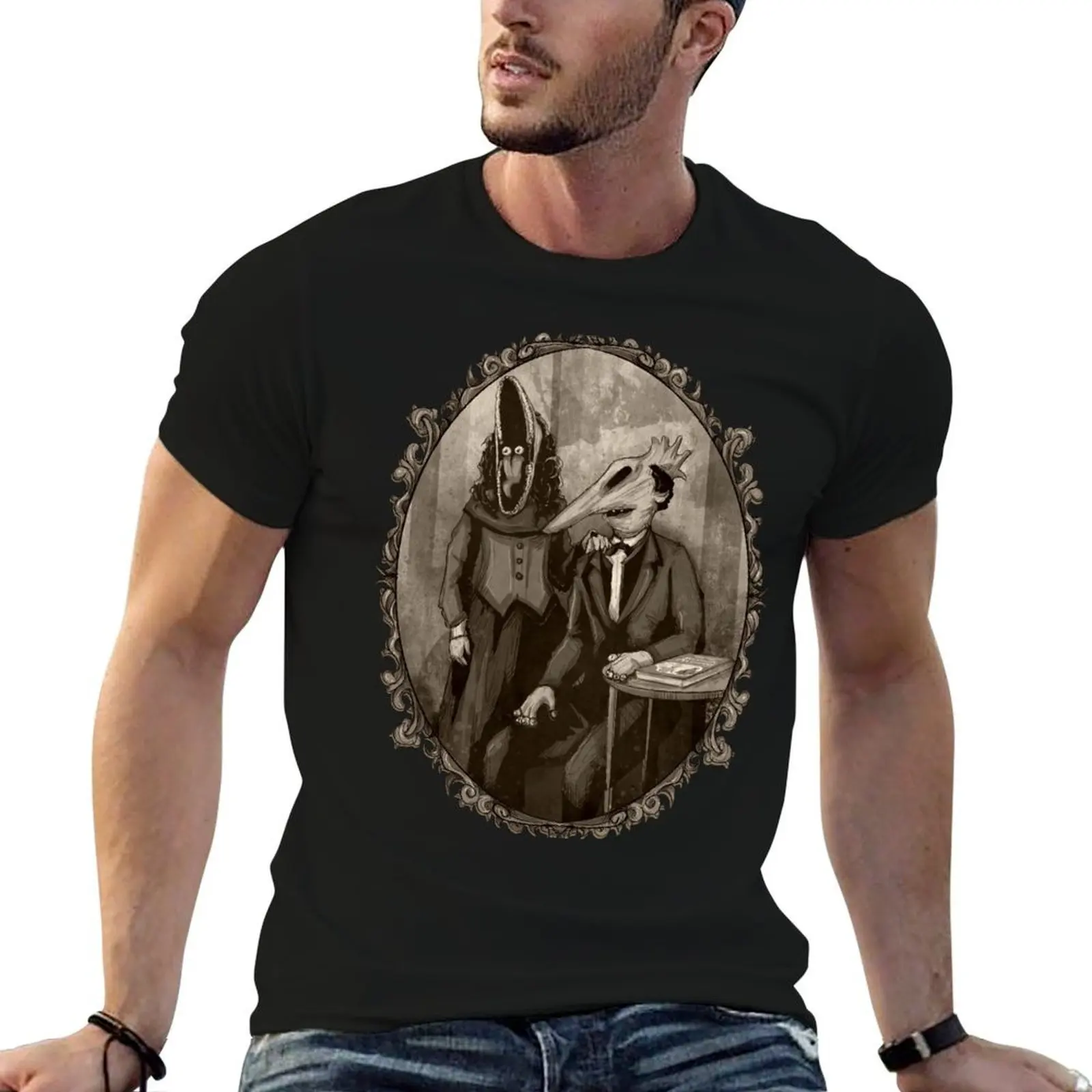 Handbook For The Recently Victorian T-Shirt graphics funny shirt cotton mens vintage t shirts