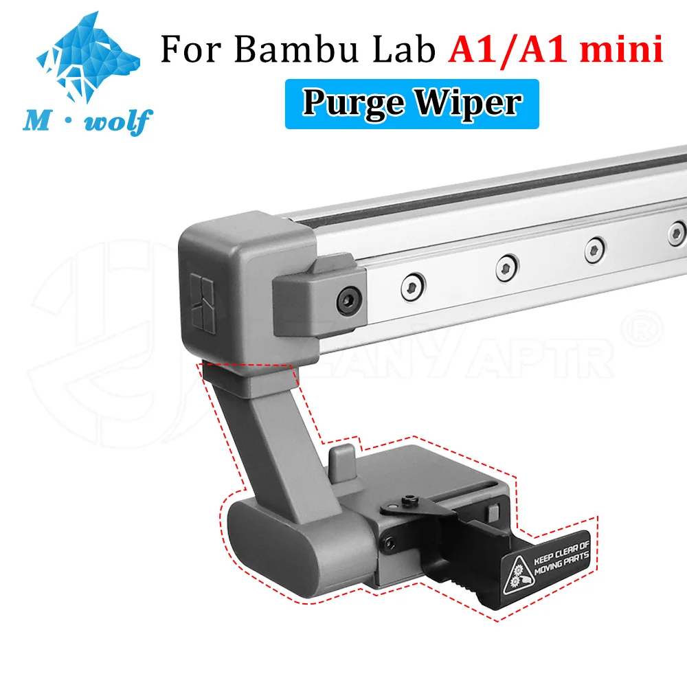 Purge Wiper Assembly Nozzle Cleaning Wiper Replacement Spare Parts Compatible with Bambu Lab A1 Mini 3D Printer