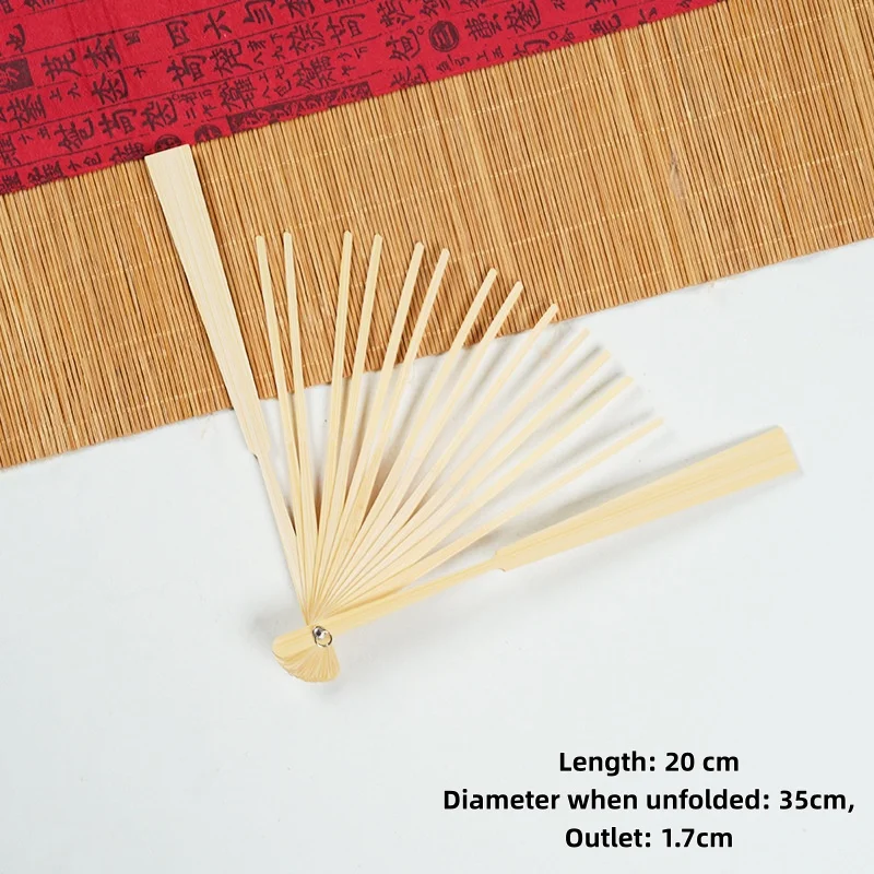 

2026New Bamboo Folding Frame Diy Hand Fan Craft Kit For Japanese Chinese Style Decorative Fans Wedding Party Performance