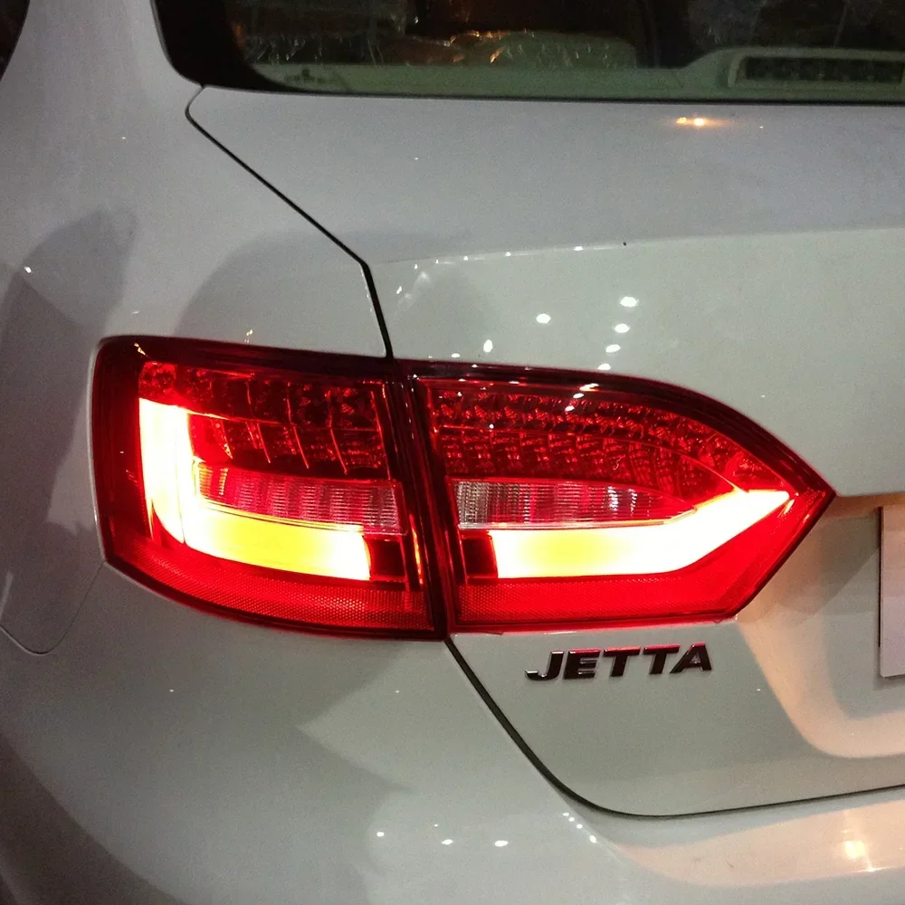 Car TailLight for VW MK7 Jetta Sagitar Vento 2011-2014 LED Auto Back Lamps Assembly Upgrade Flashing Signal Light Accessories