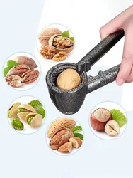 Pecannoot Cracker Walnoot Tang Opener Tool met antisliphandvat Hazelnoot Tang Moer Clip Notenkraker