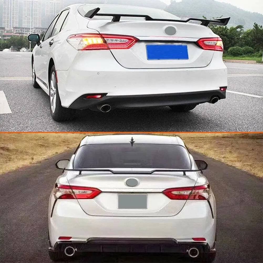 Auto Rear Trunk Gullwing Type Tail Wing For Toyota Camry 2018-2024 JDM TRD Style Coffre Aile Spoiler Splitter Car Refit Kit