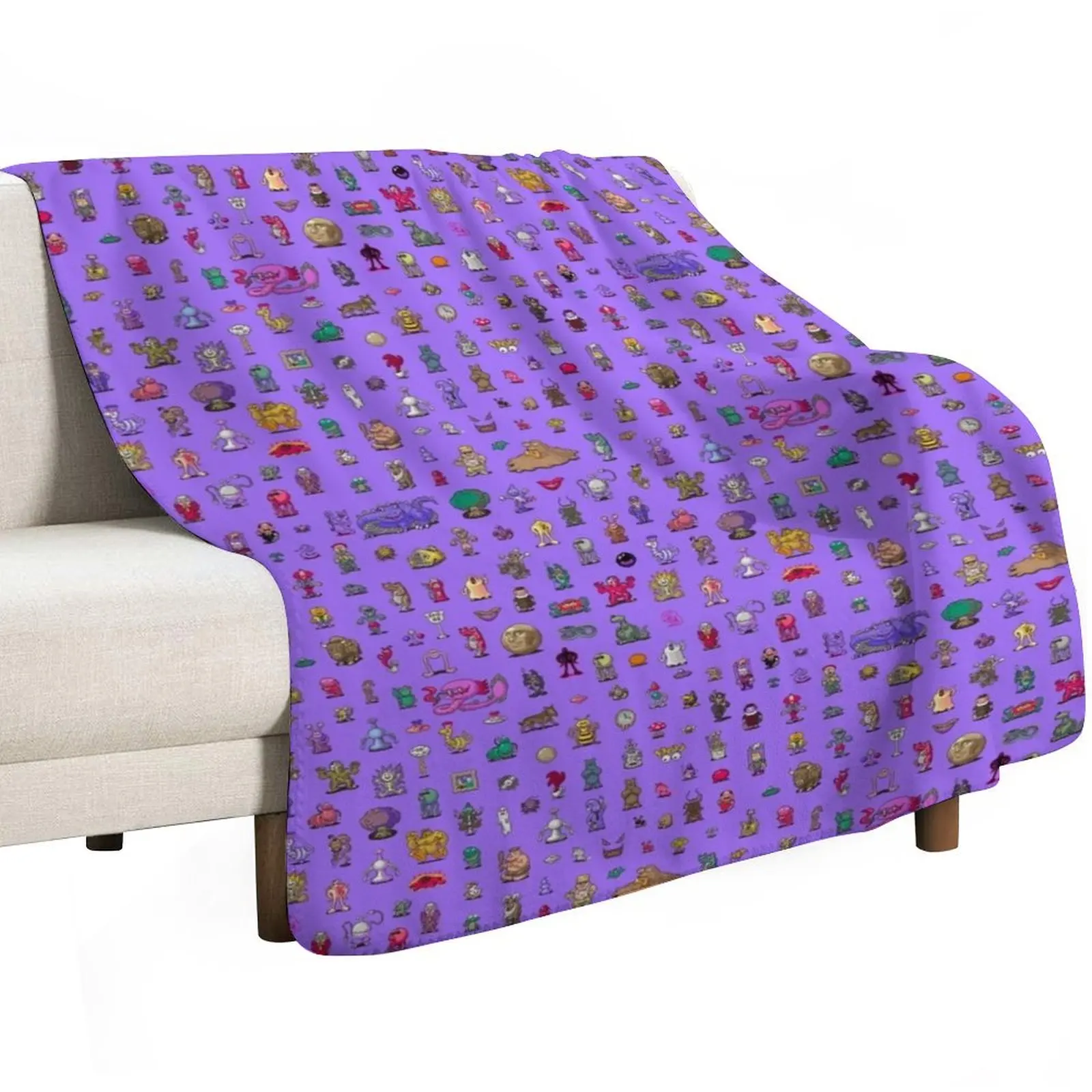 Earthbound Mega Sprite Sheet Throw Blanket Cozy Sofa Blanket for TV Watching Napping