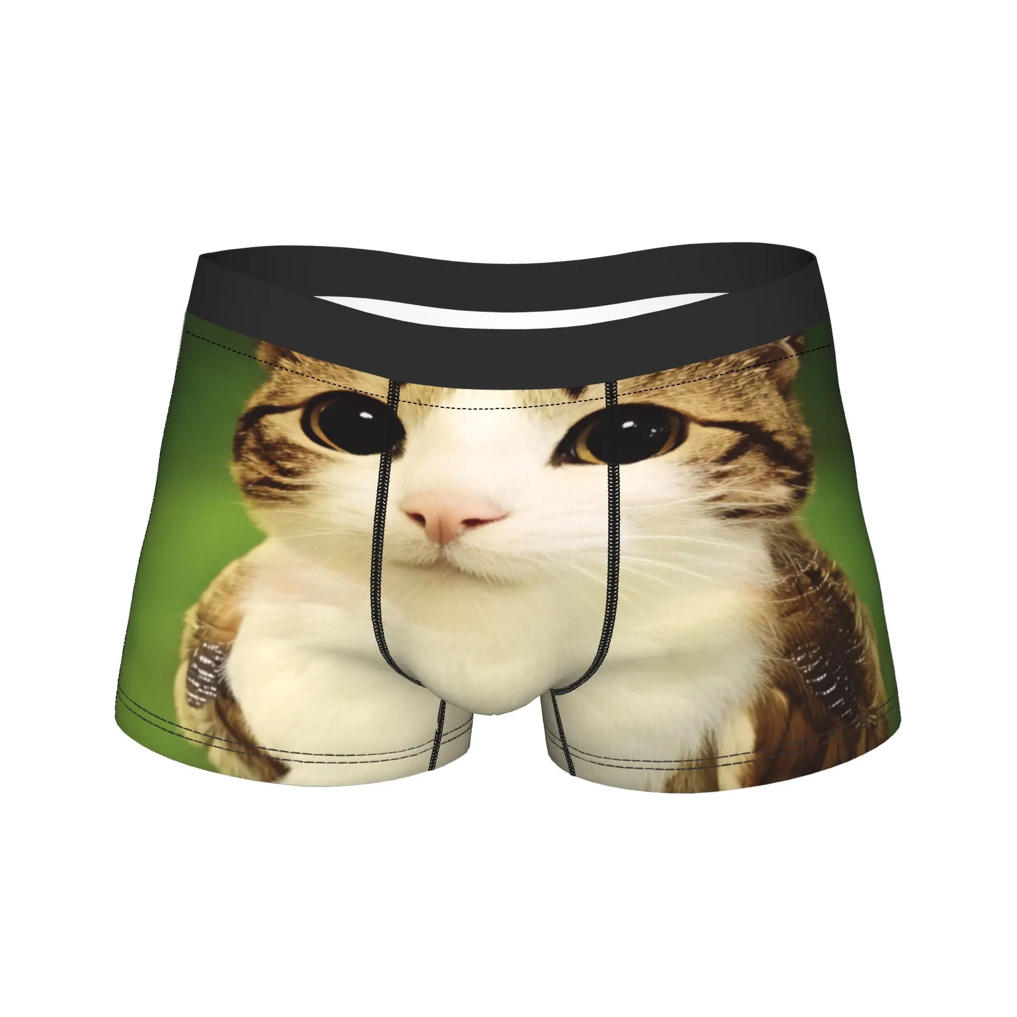 

Meowl Cat Owl Ians Heart Нижнее белье Мужские трусы на заказ Мягкие трендовые боксеры Качественные трусы-боксеры большого размера