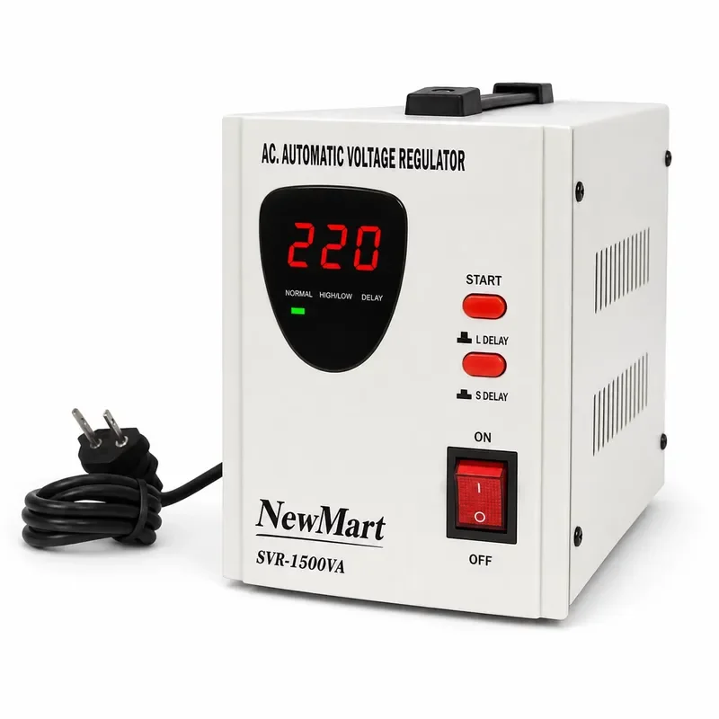 Single Phase AC Automatic Voltage Regulator 1000VA to 3000VA with Intelligent IC Control for Home Appliance Power Stabilizer